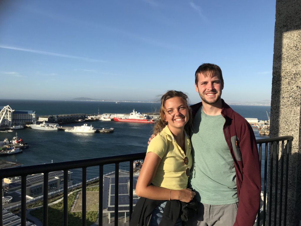 Scott and Yvonne embrace spontaneity on a Capetown Rooftop