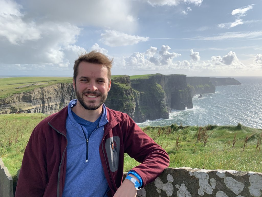 Scott at the Cliffs of Moher