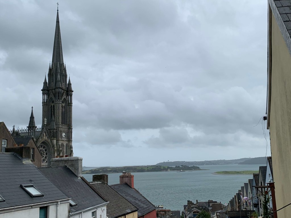 Cobh Cathedral from the hill